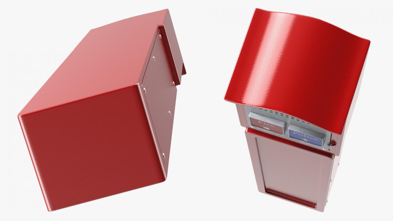 3D Emergency Call Box model