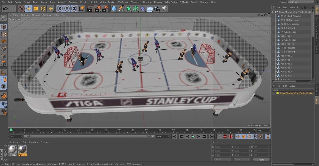 3D model Stiga Stanley Cup Table Hockey