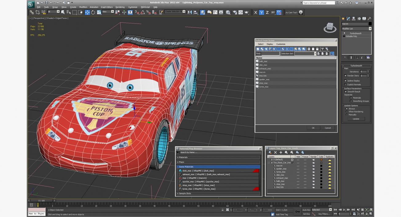 3D model Lightning McQueen Car Toy