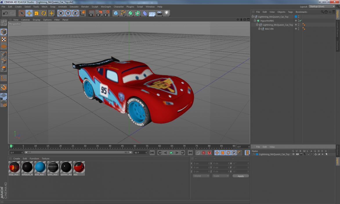 3D model Lightning McQueen Car Toy