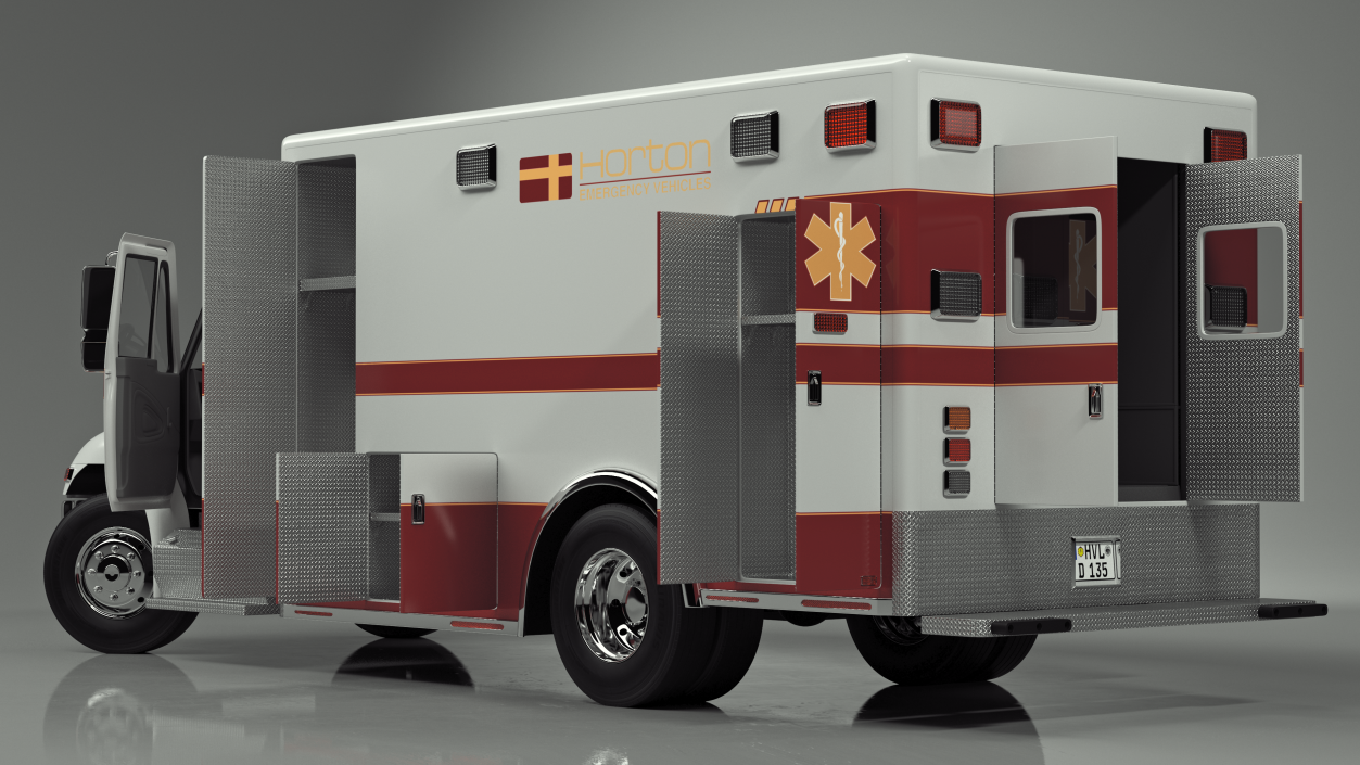 3D model International Durastar Medical Services Unit Rigged for Maya