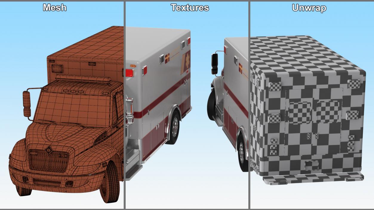 3D model International Durastar Medical Services Unit Rigged for Maya