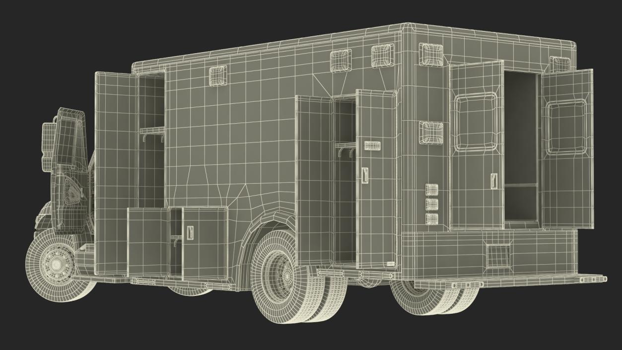 3D model International Durastar Medical Services Unit Rigged for Maya