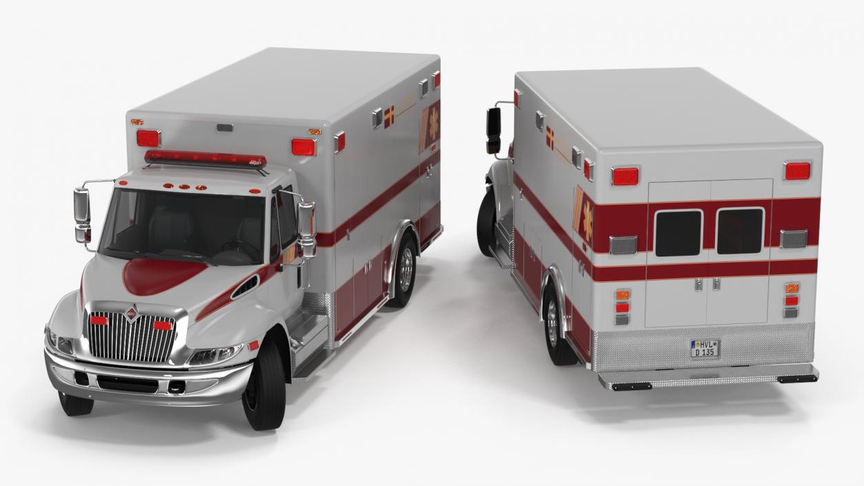 3D model International Durastar Medical Services Unit Rigged for Maya