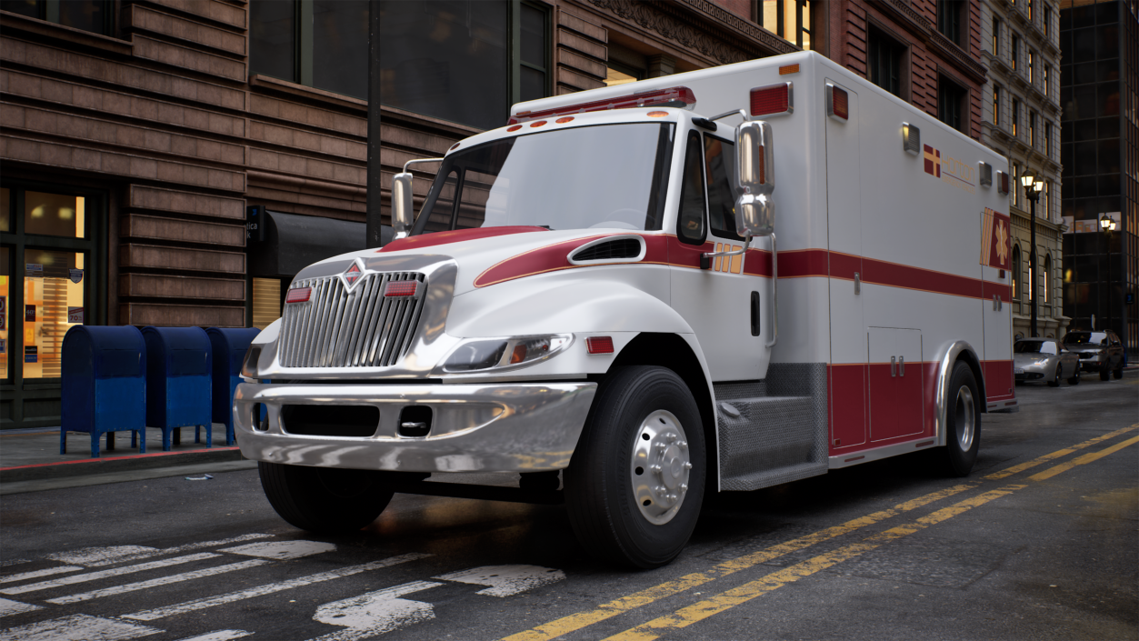 3D model International Durastar Medical Services Unit Rigged for Maya