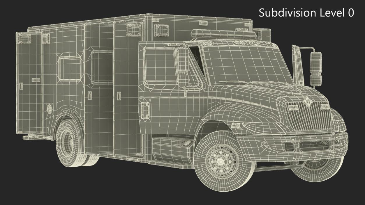 3D model International Durastar Medical Services Unit Rigged for Maya