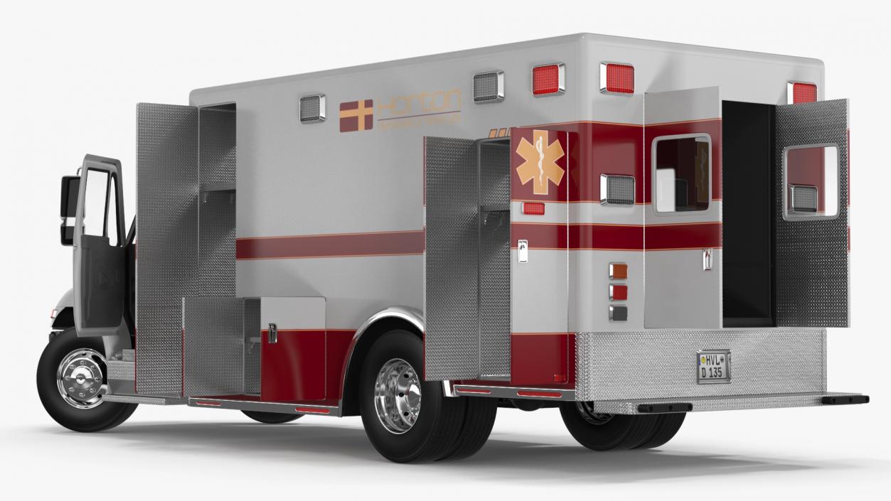 3D model International Durastar Medical Services Unit Rigged for Maya