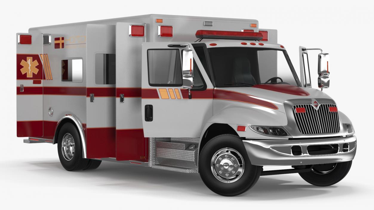 3D model International Durastar Medical Services Unit Rigged for Maya