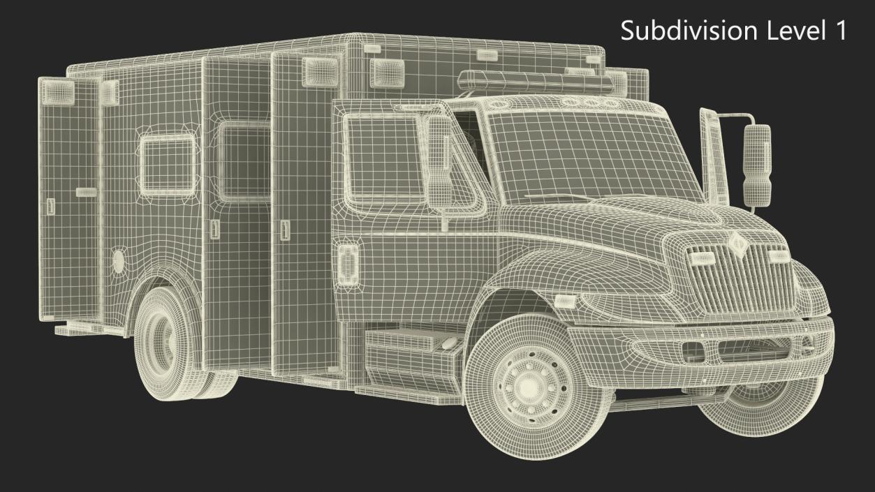 3D model International Durastar Medical Services Unit Rigged for Maya