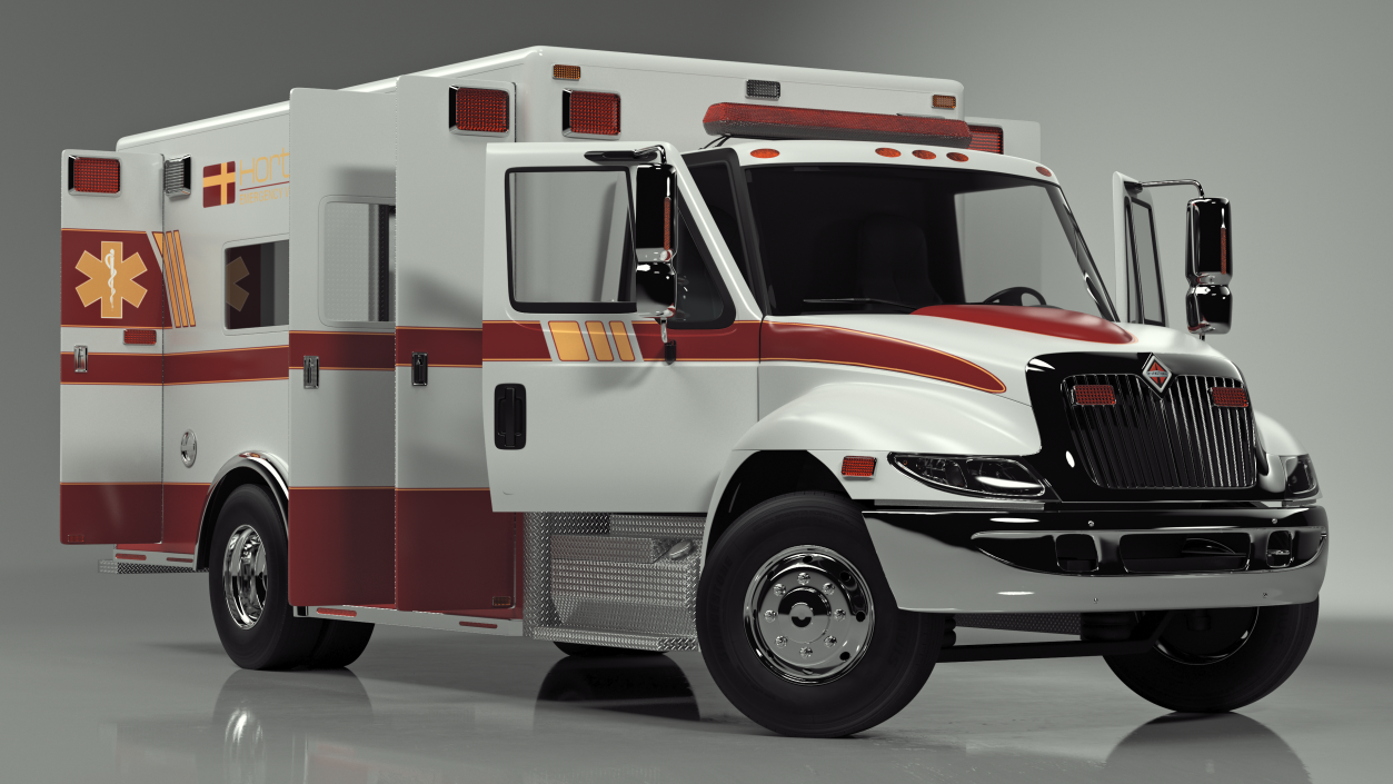 3D model International Durastar Medical Services Unit Rigged for Maya