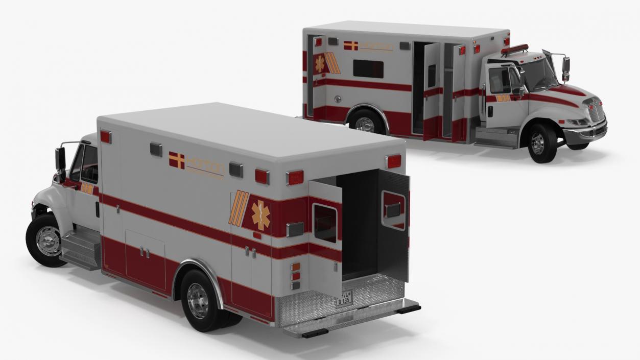 3D model International Durastar Medical Services Unit Rigged for Maya