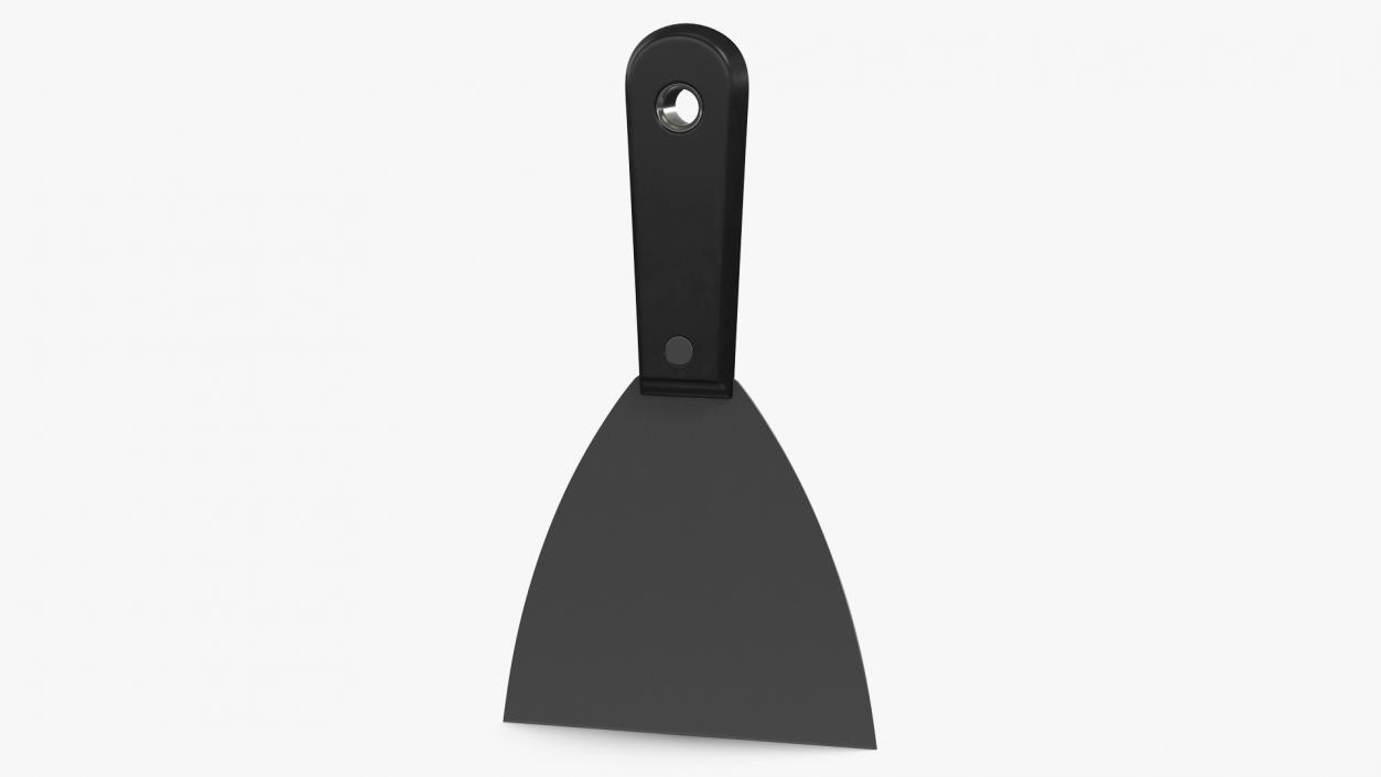 3D Scraper 4 Inch  Black Handle model