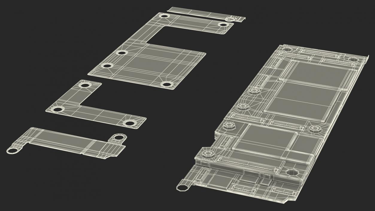 3D iPhone 11 Motherboard