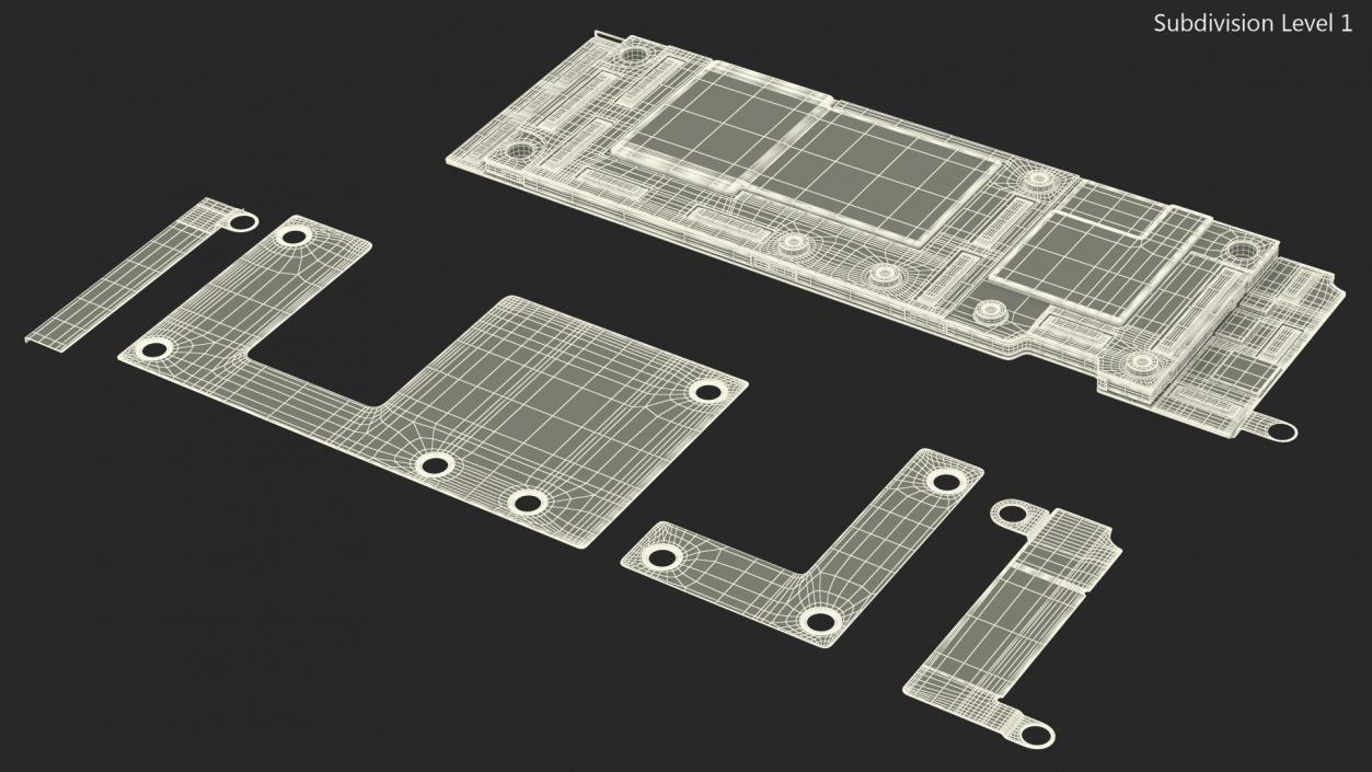 3D iPhone 11 Motherboard