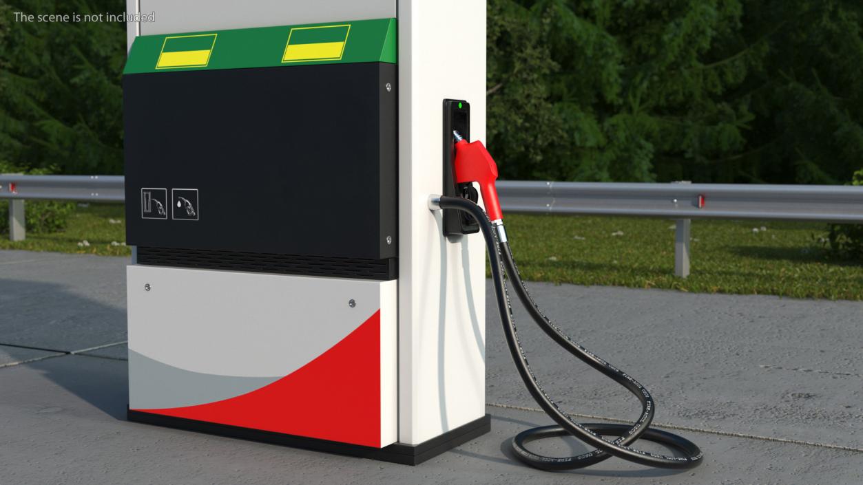 3D model Fuel Dispenser One Nozzle