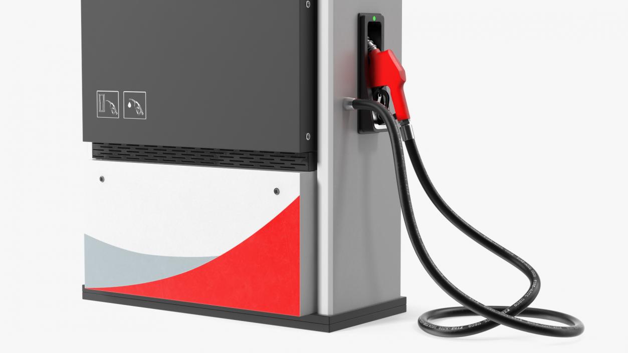 3D model Fuel Dispenser One Nozzle