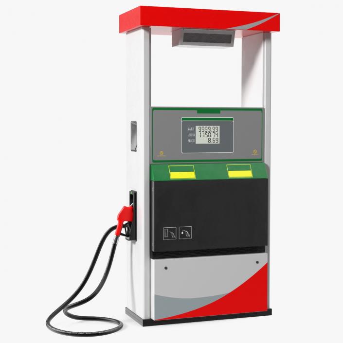 3D model Fuel Dispenser One Nozzle