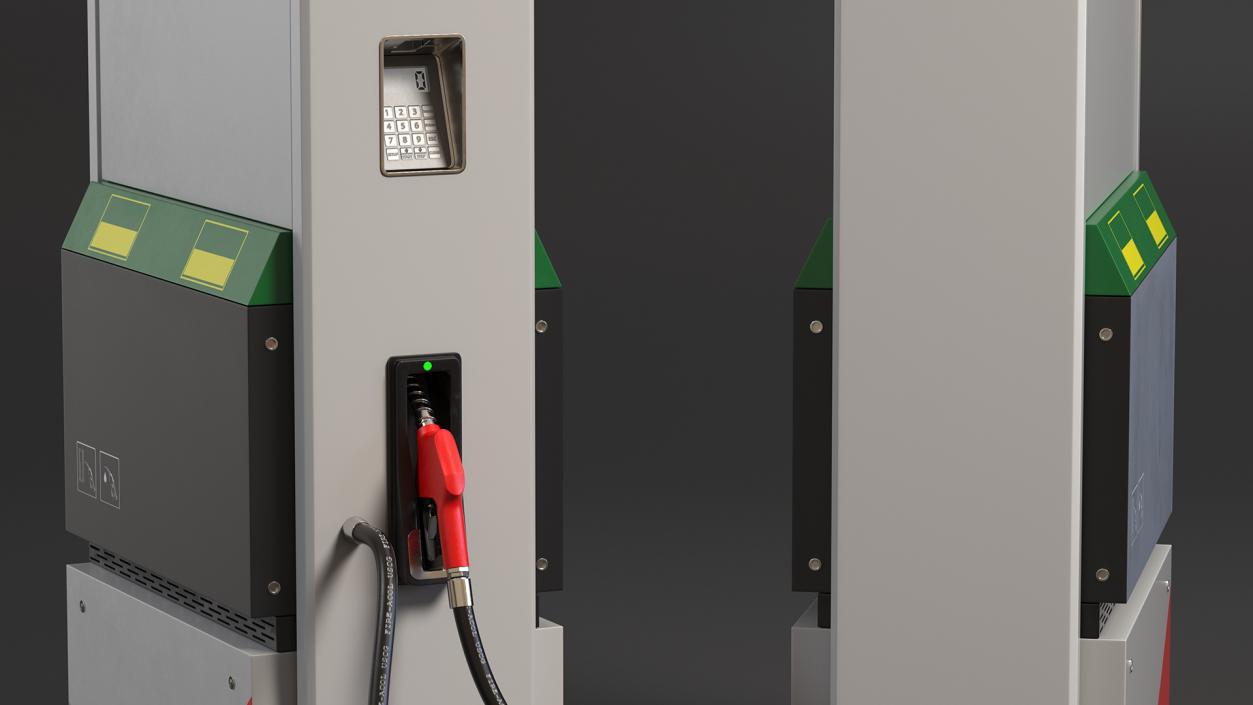 3D model Fuel Dispenser One Nozzle