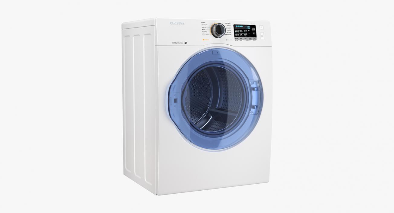 3D model Samsung White Front Load Dryer