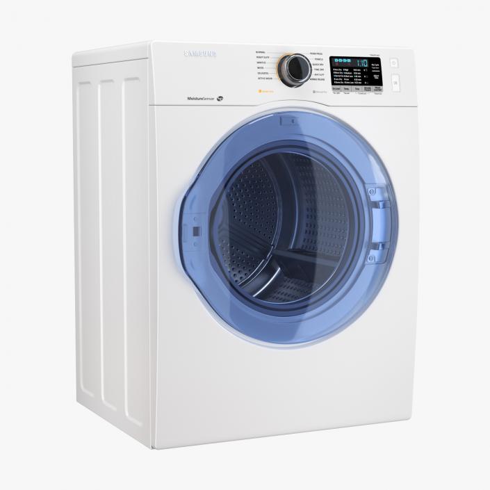 3D model Samsung White Front Load Dryer