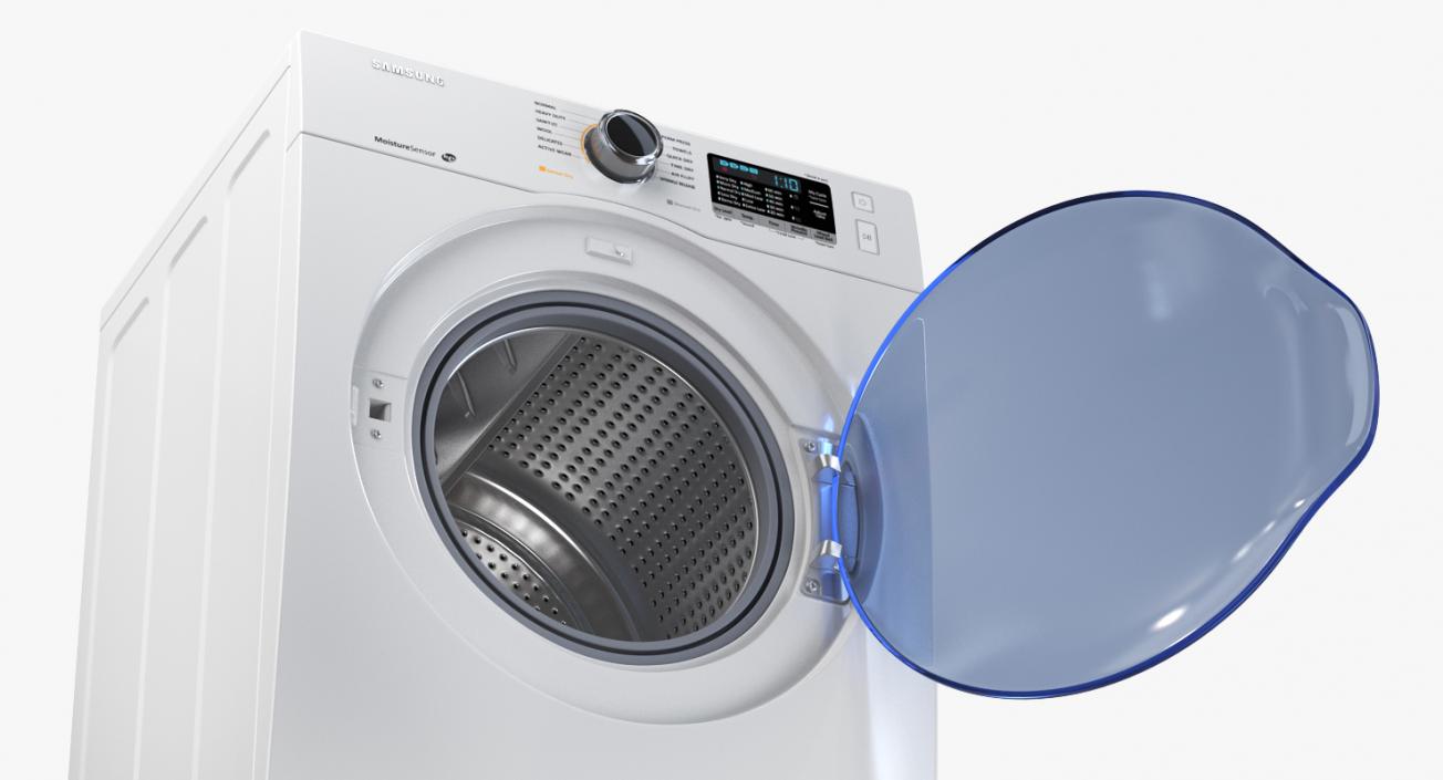 3D model Samsung White Front Load Dryer