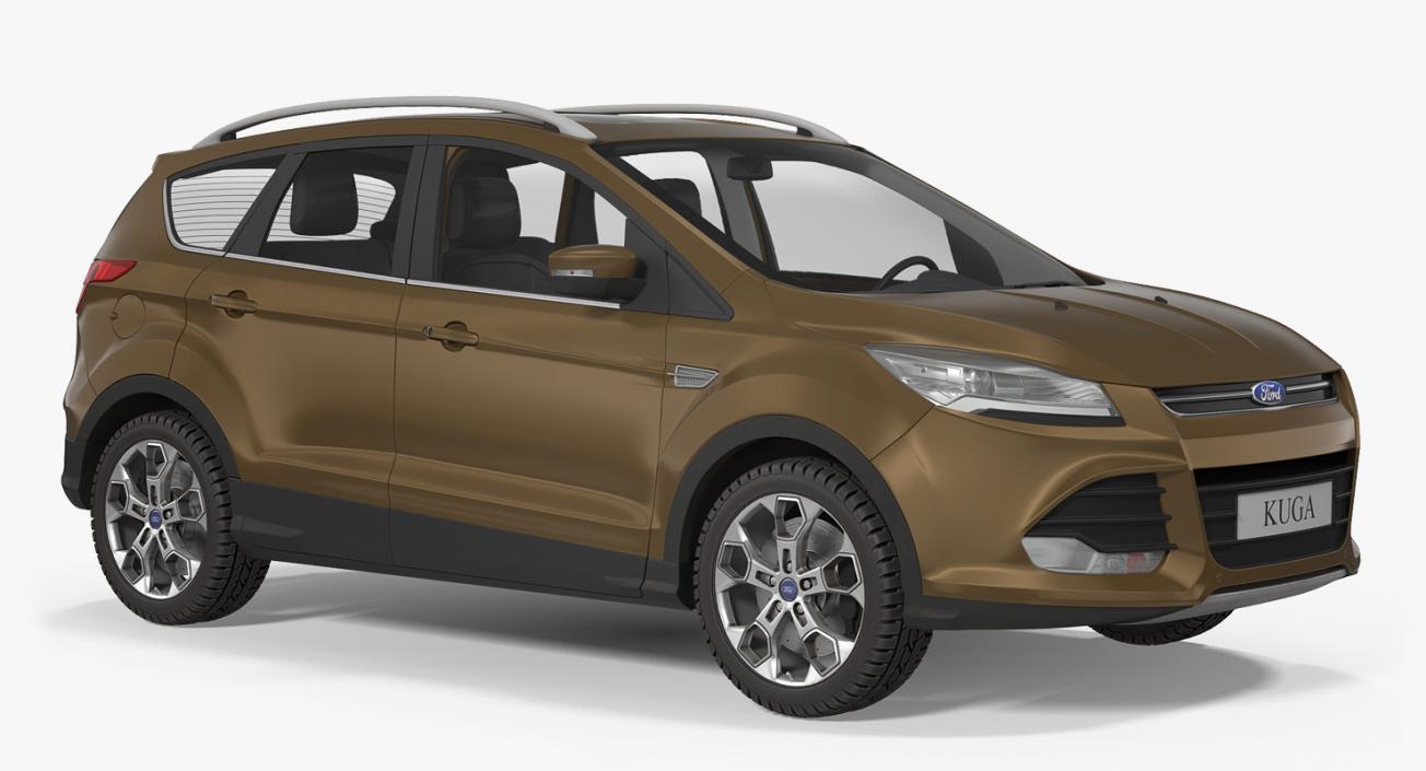 Ford Kuga FWD 2016 Simple Interior 3D model