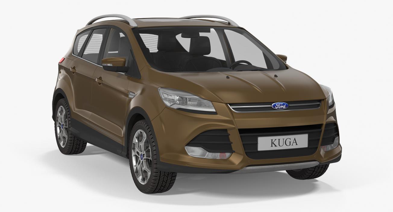 Ford Kuga FWD 2016 Simple Interior 3D model