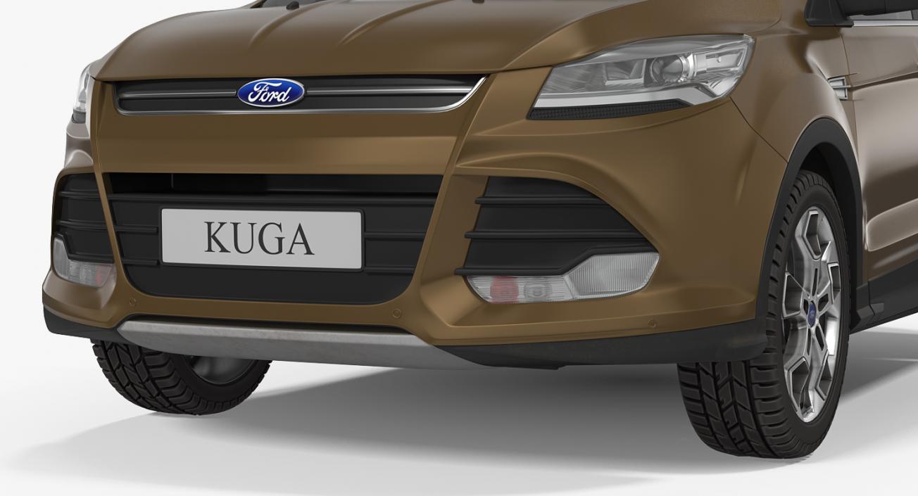 Ford Kuga FWD 2016 Simple Interior 3D model