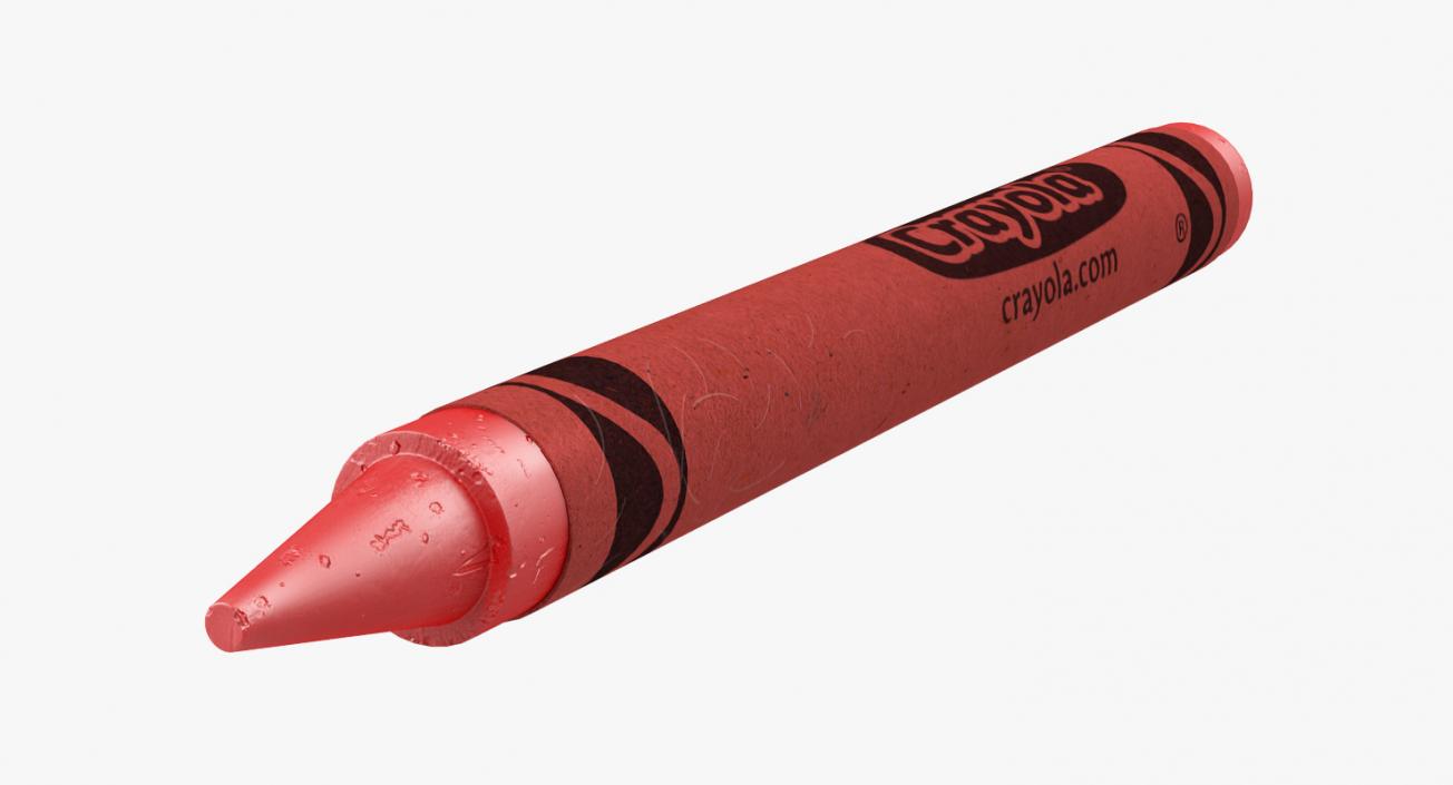 3D model Red Crayon