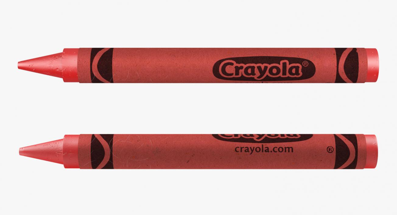 3D model Red Crayon