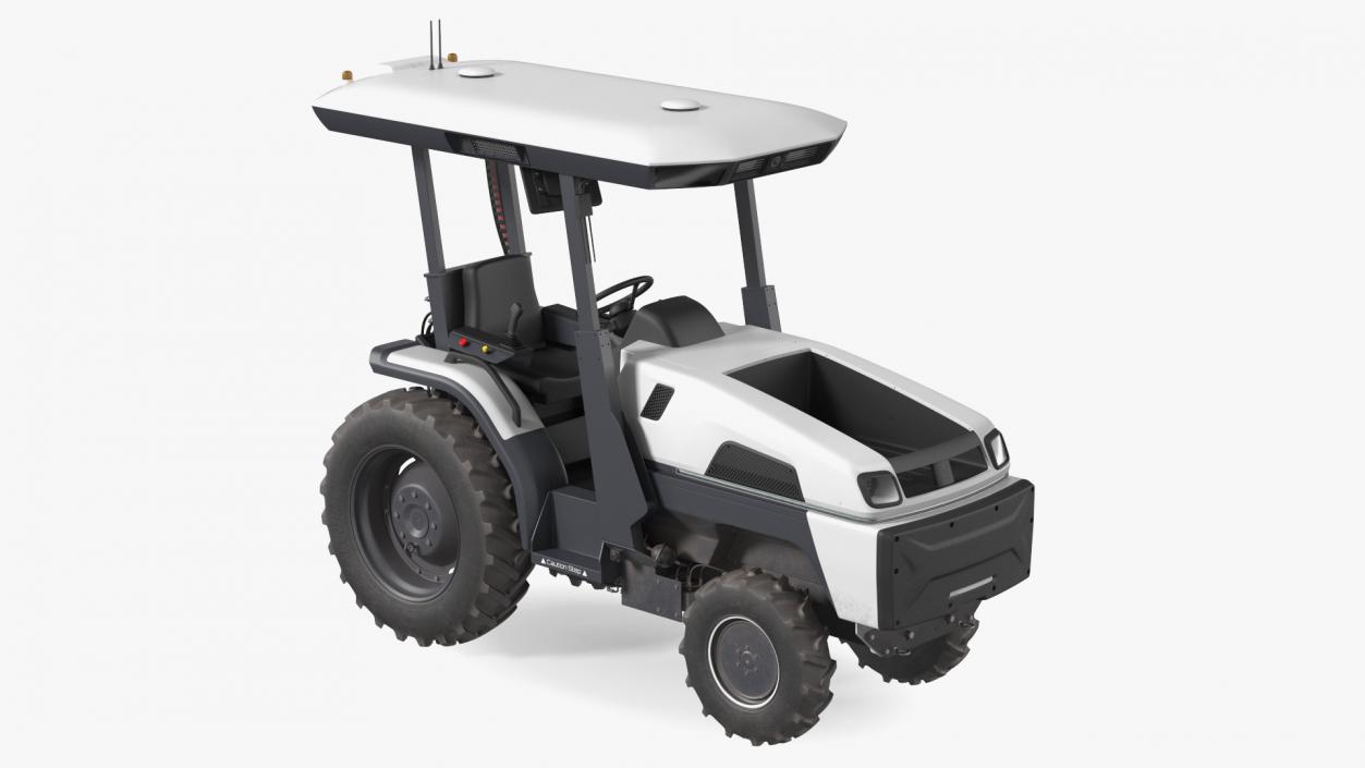 Self Driving Electric Tractor Dusty Rigged 3D