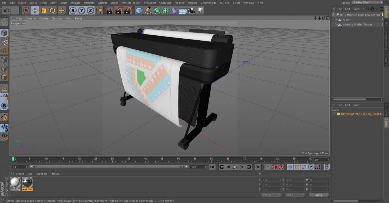 3D Wireless Plotter Printer Closed