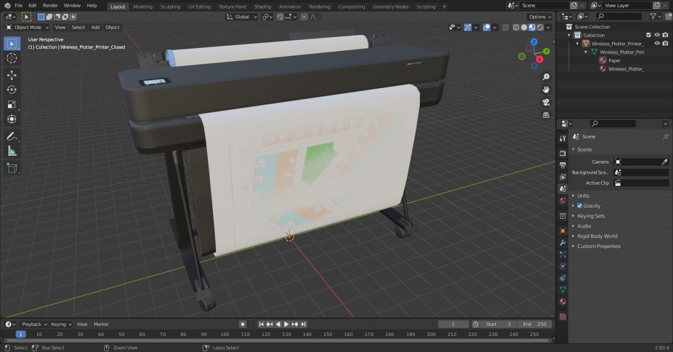 3D Wireless Plotter Printer Closed