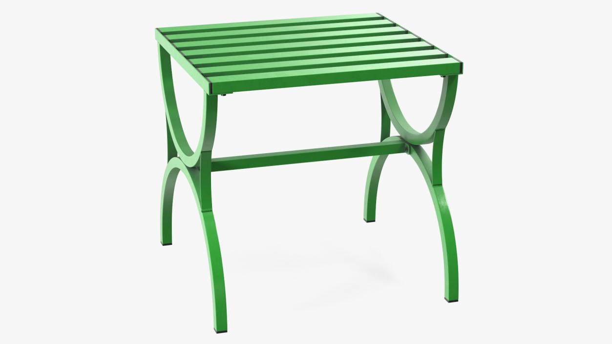 3D Metal Outdoor Furniture Set Green model