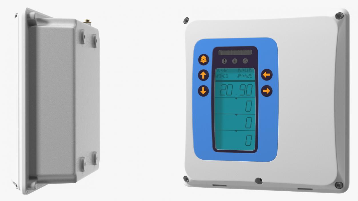 3D model Compact Gas Detection Control Panel