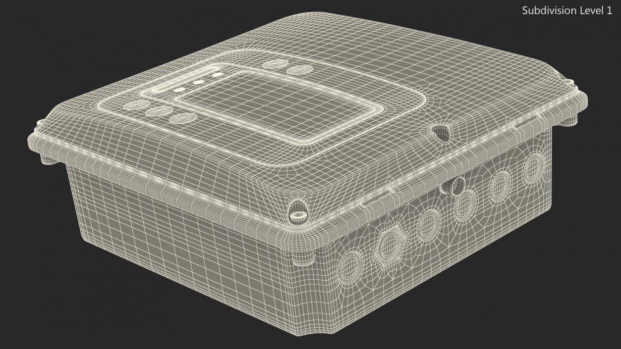 3D model Compact Gas Detection Control Panel