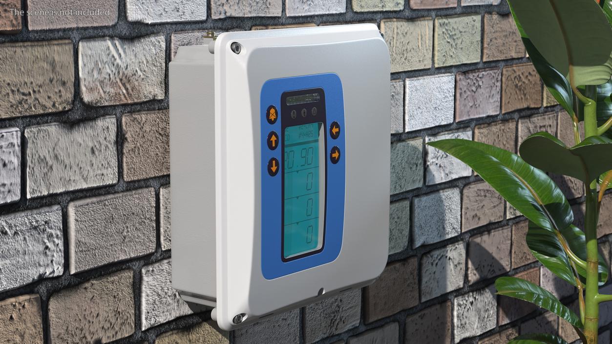 3D model Compact Gas Detection Control Panel