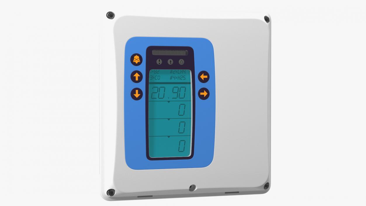 3D model Compact Gas Detection Control Panel