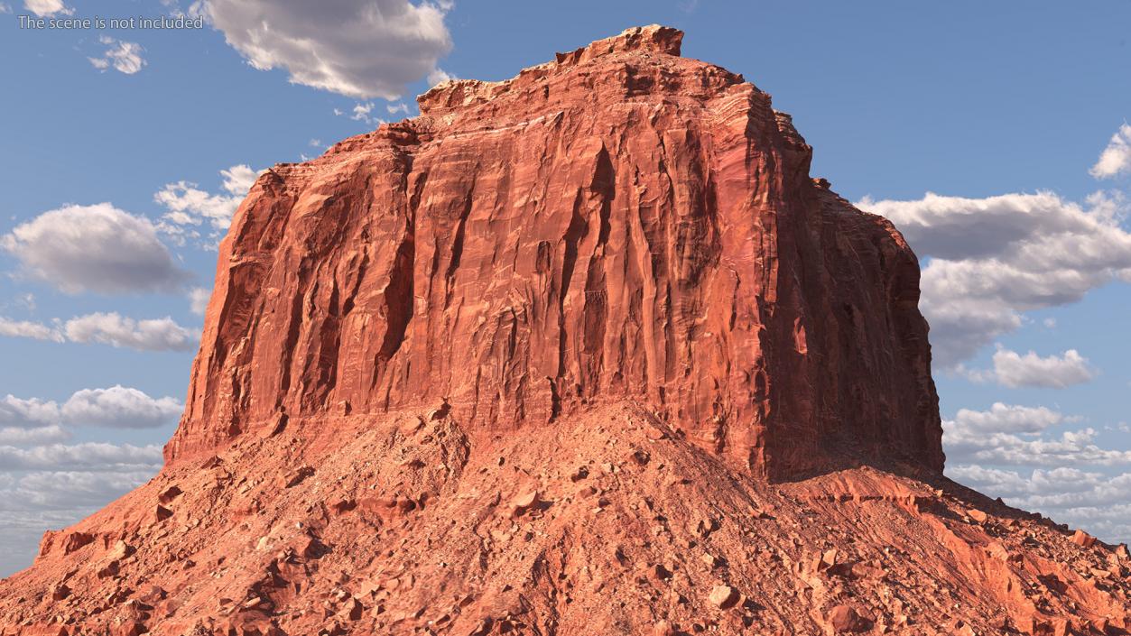 Monument Valley Merrick Butte Rock Formation 3D model