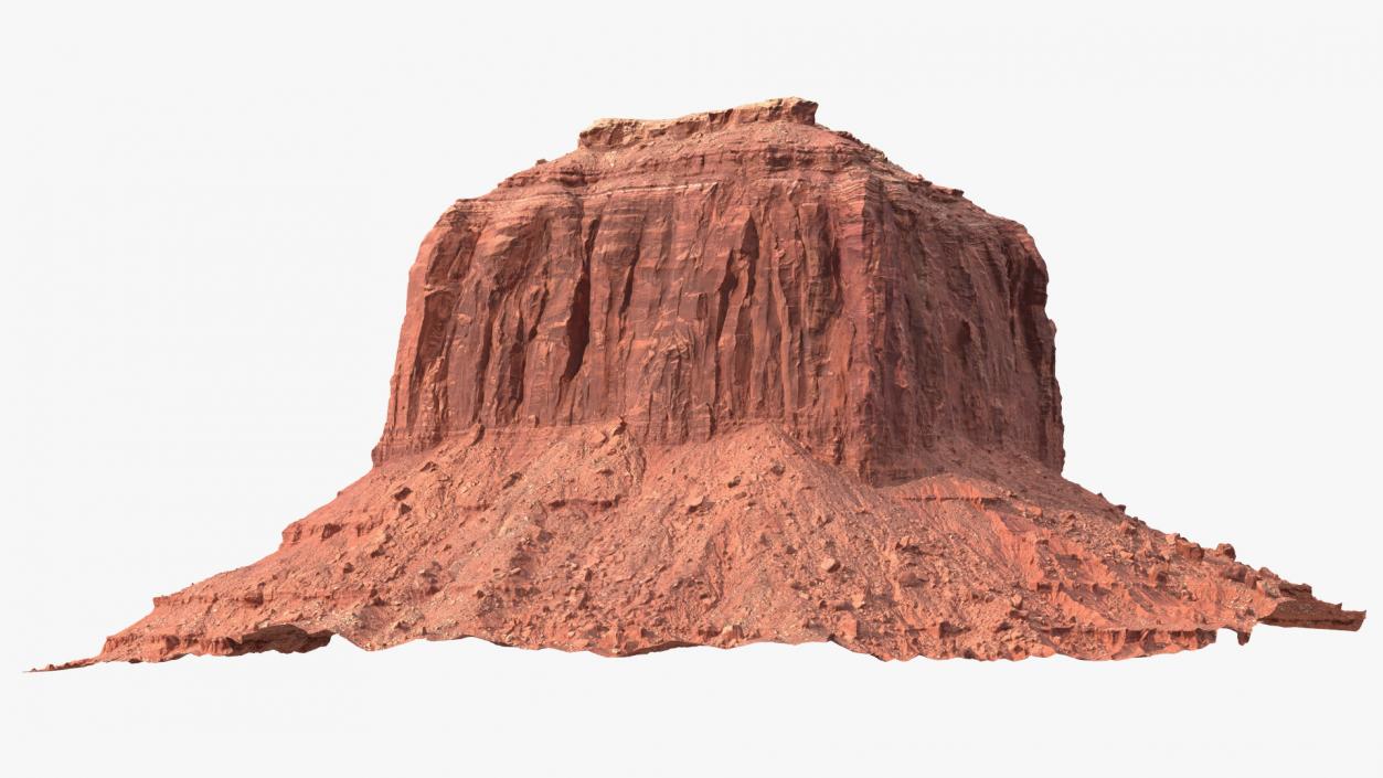 Monument Valley Merrick Butte Rock Formation 3D model