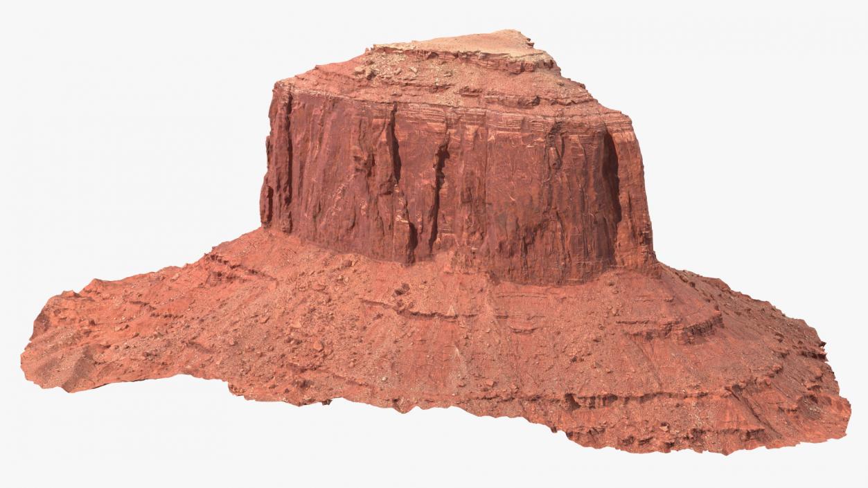 Monument Valley Merrick Butte Rock Formation 3D model