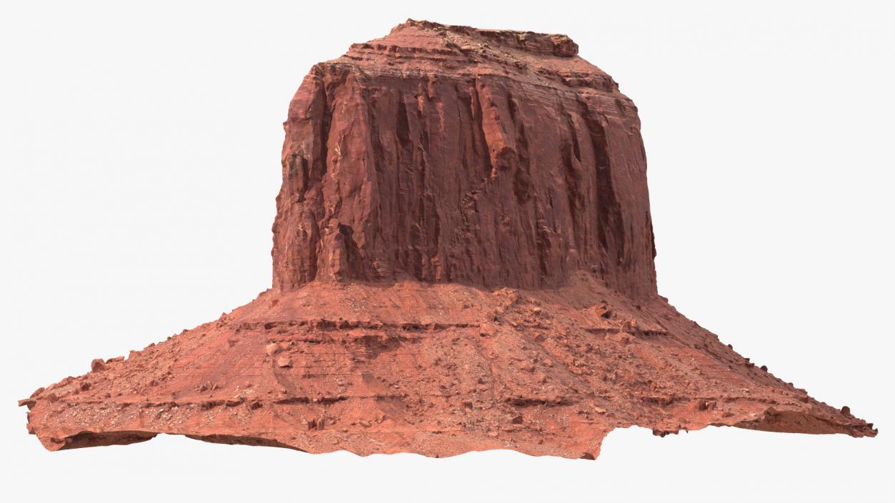 Monument Valley Merrick Butte Rock Formation 3D model