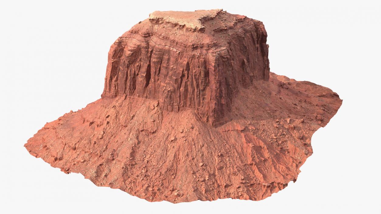 Monument Valley Merrick Butte Rock Formation 3D model