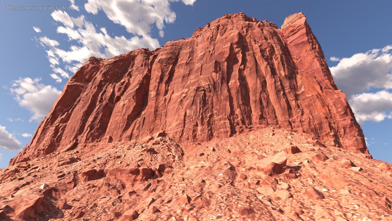 Monument Valley Merrick Butte Rock Formation 3D model