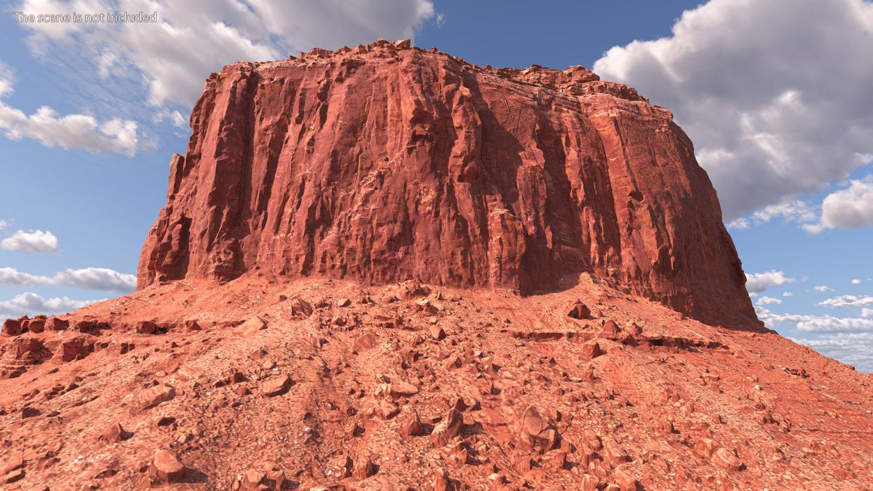 Monument Valley Merrick Butte Rock Formation 3D model