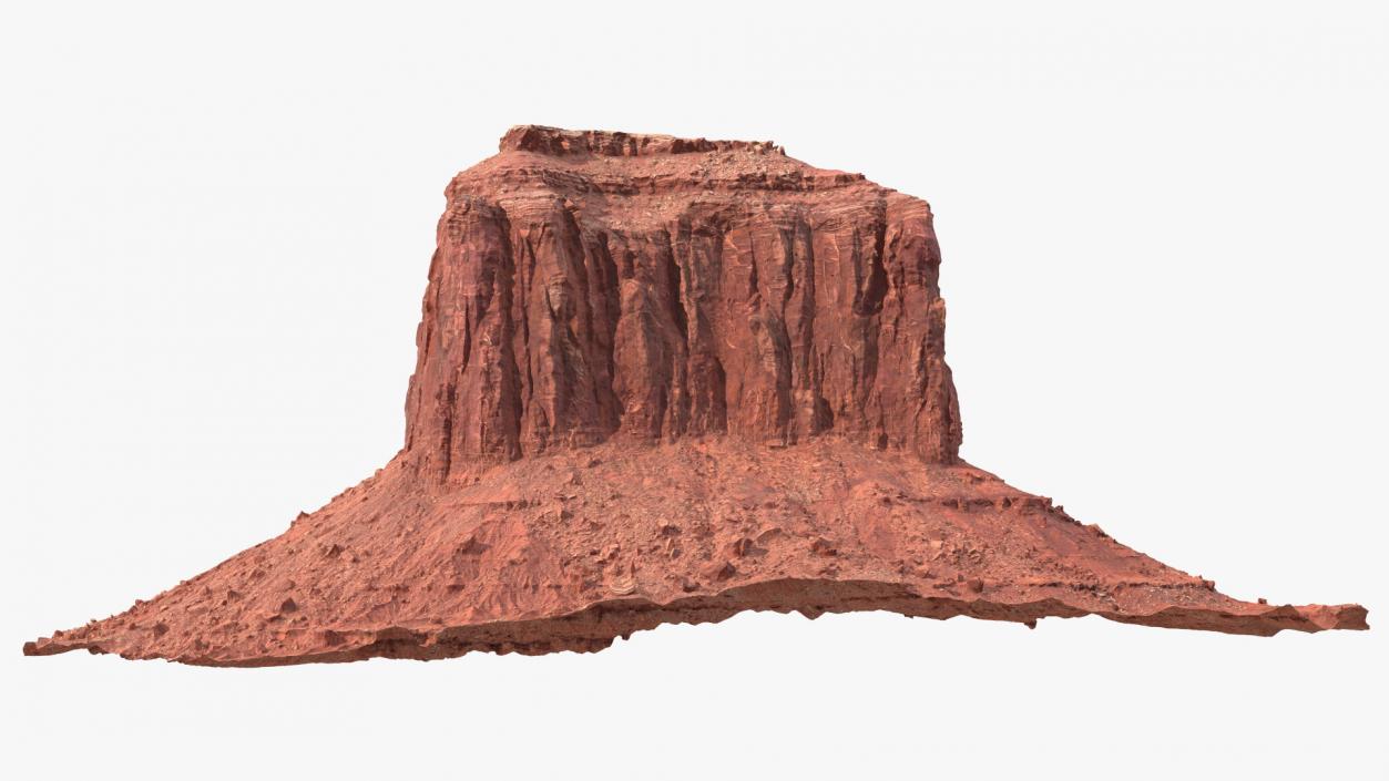 Monument Valley Merrick Butte Rock Formation 3D model