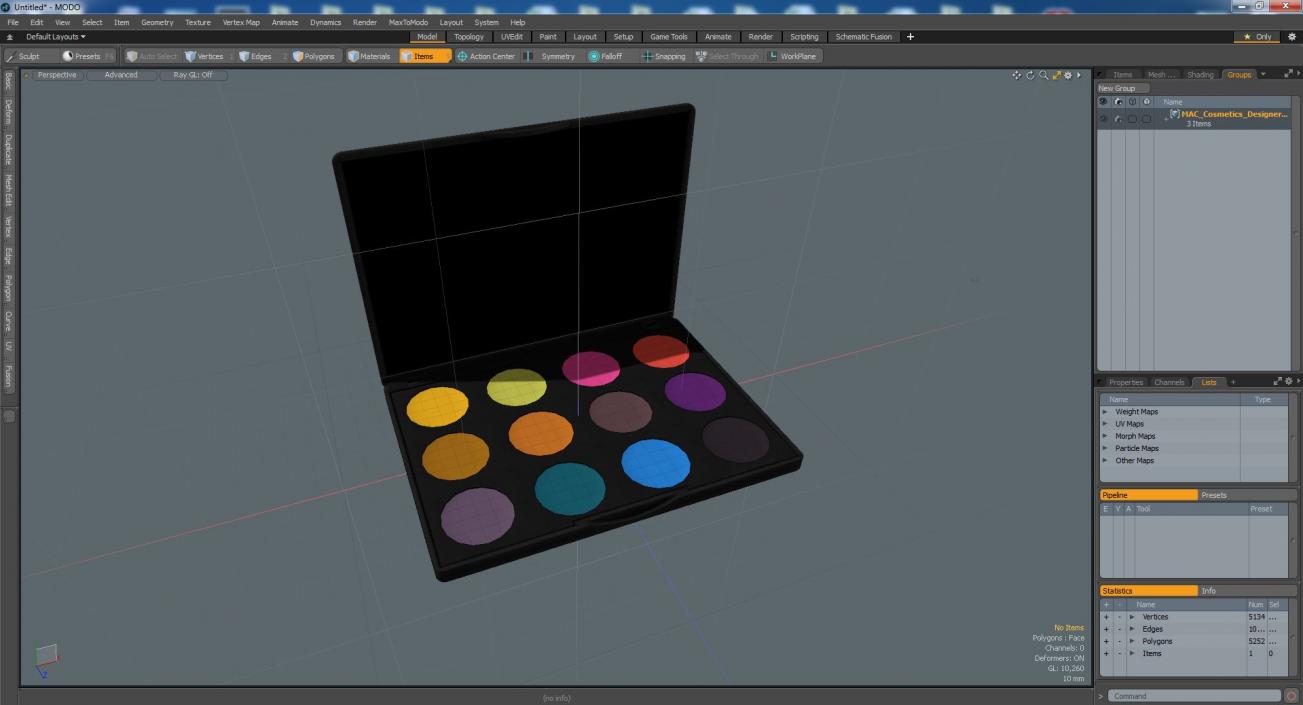 MAC Cosmetics Designer Art Library Palette 3D