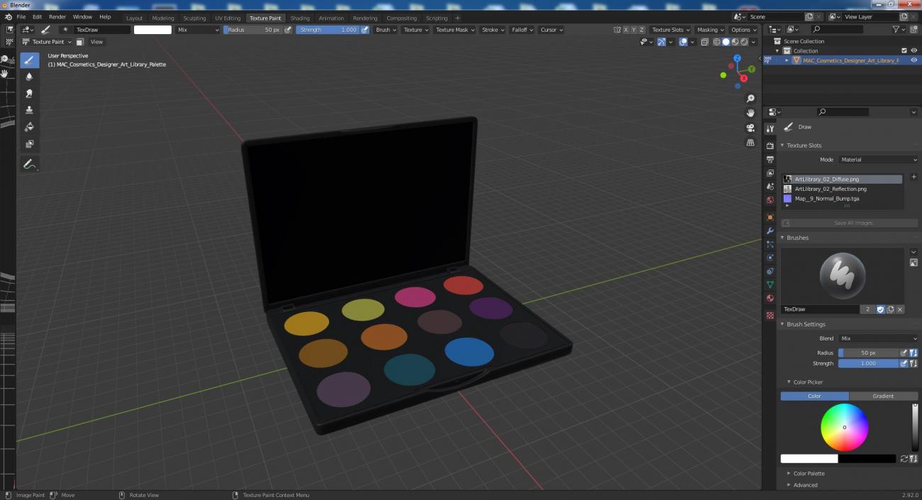 MAC Cosmetics Designer Art Library Palette 3D