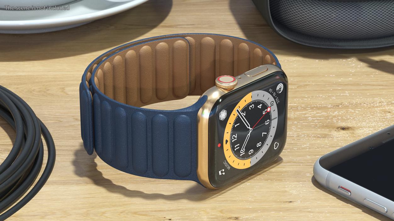 Apple Watch Series 6 Golden 3D