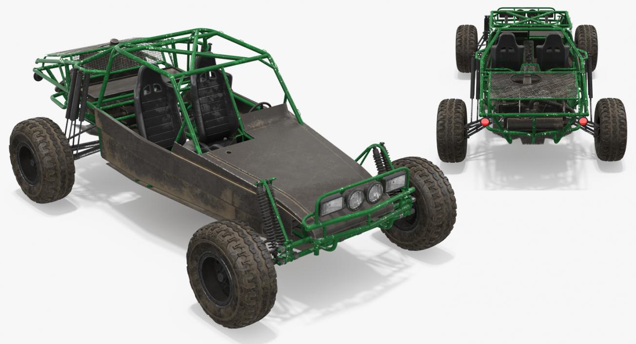 Dune Buggy Rigged 3D